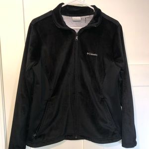 Columbia Omni heat jacket, like new black suede
